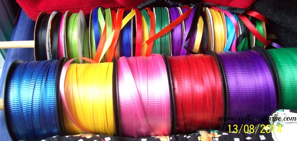 coloured ribbon collection